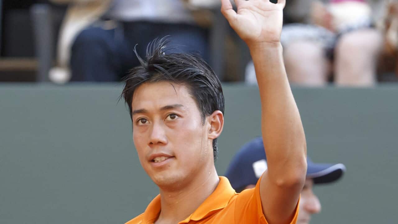 Japanese tennis player Kei Nishikori