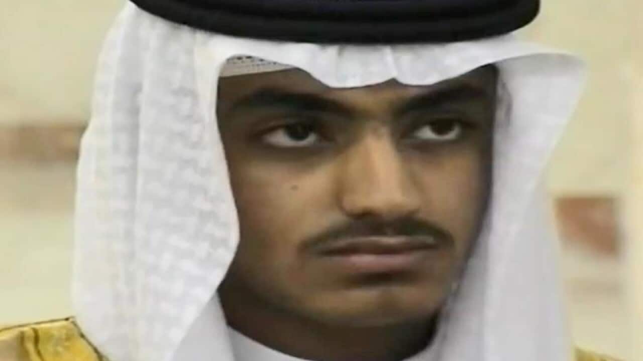 A file image of Hamza bin Laden