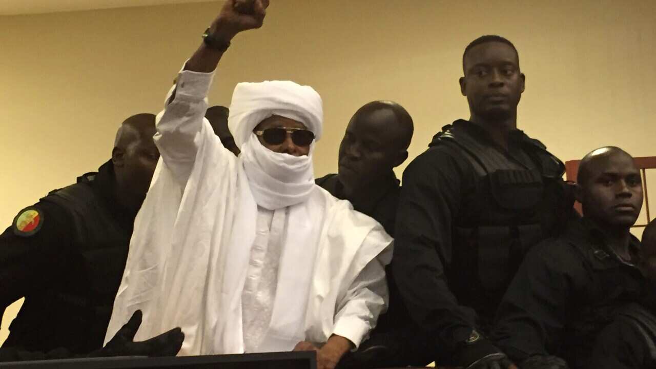 Chad's former dictator Hissene Habre (AAP)
