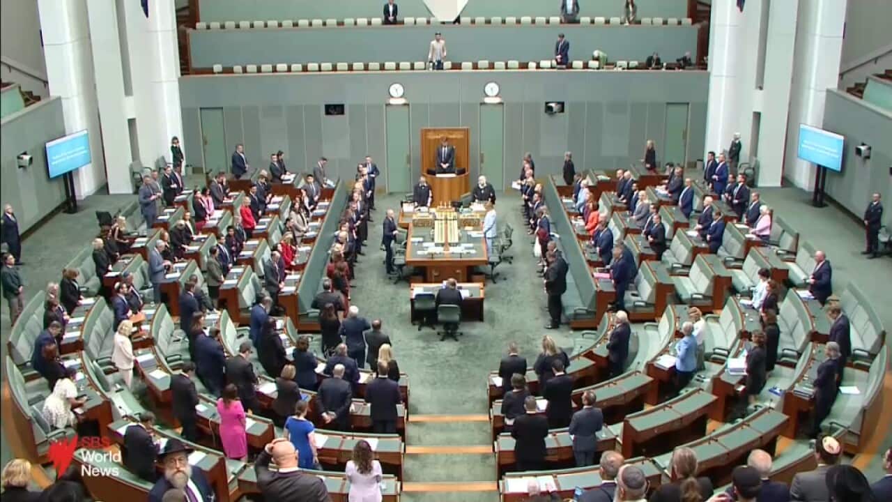 Emotional scenes gripped federal parliament today as politicians returned to Canberra early in the wake of the Bondi terror attack.