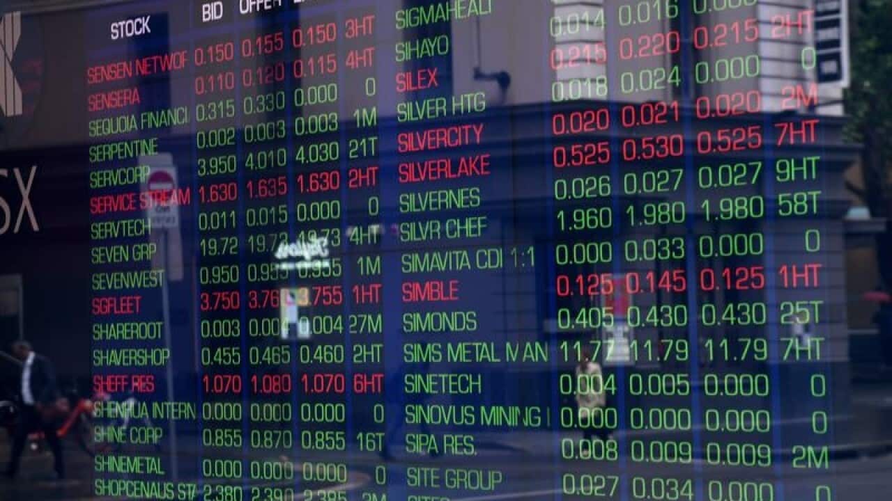 ASX stock price display board