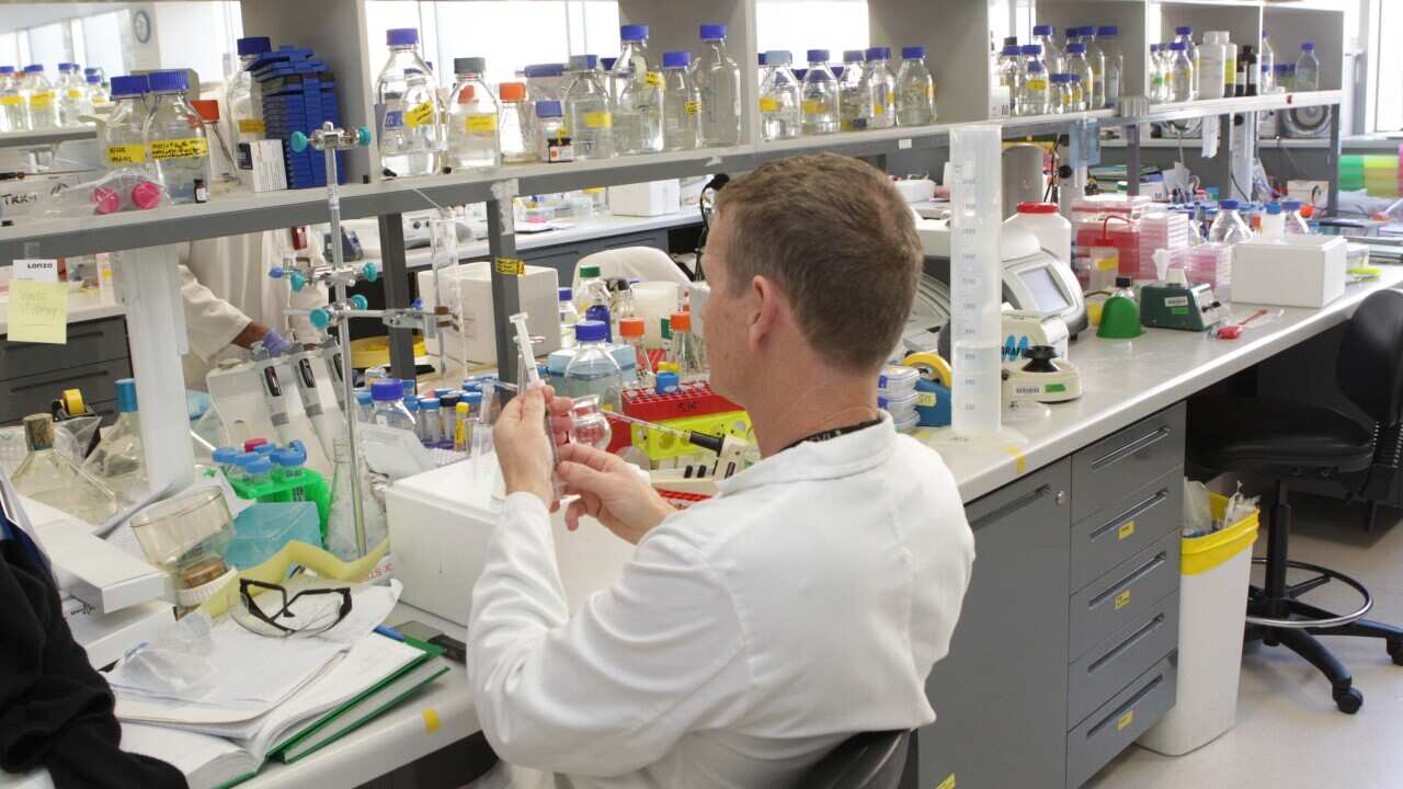 A scientist working in a medical lab at St Vincent's Institute in Melbourne - AAP-1.jpg