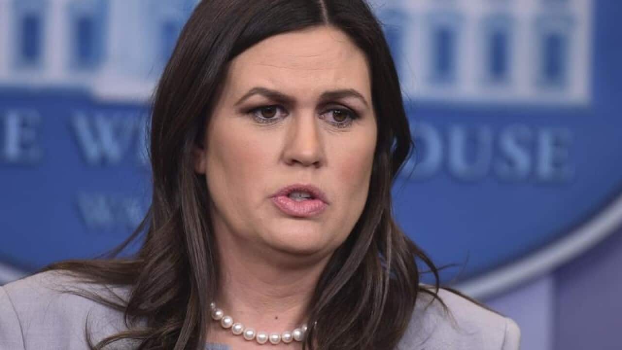 White House press secretary Sarah Huckabee Sanders