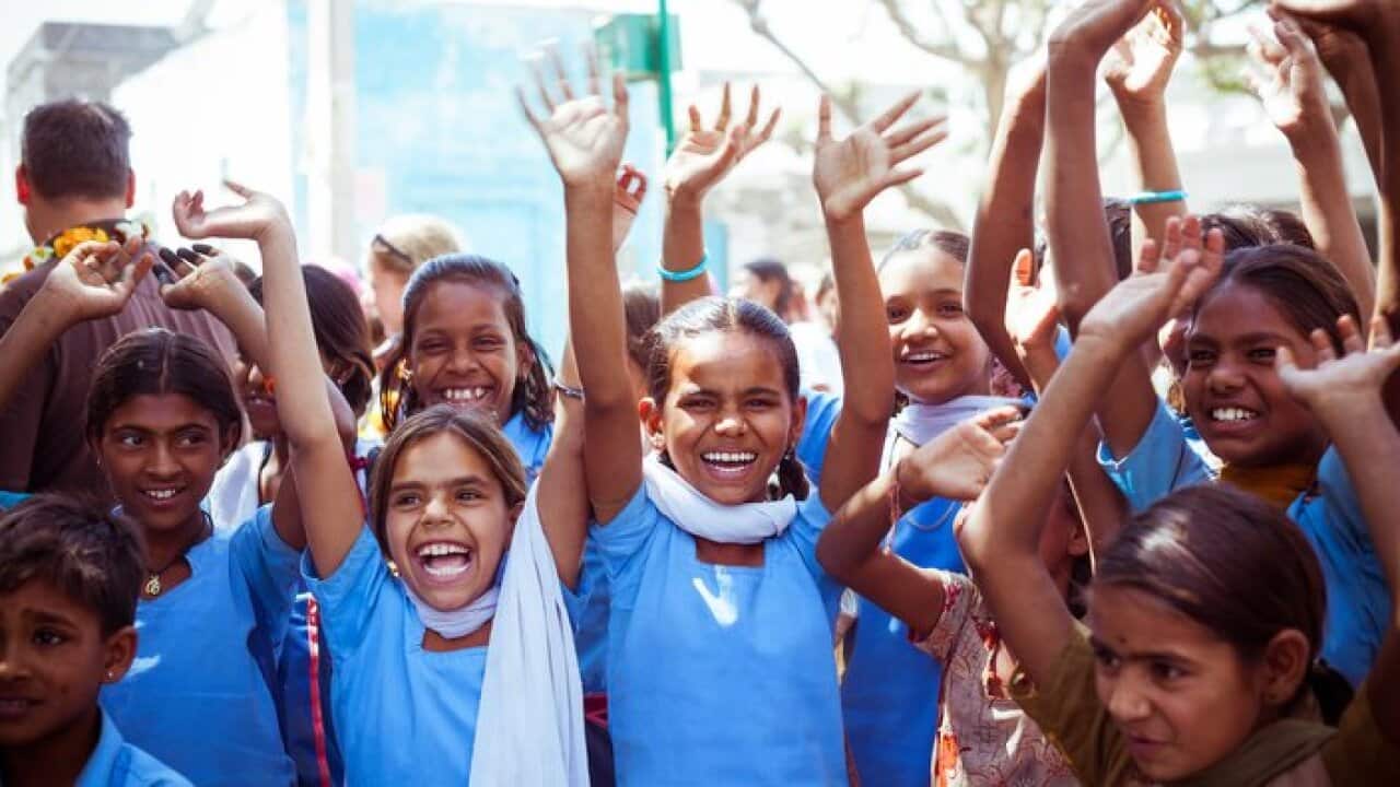 Group of Happy Indian Children