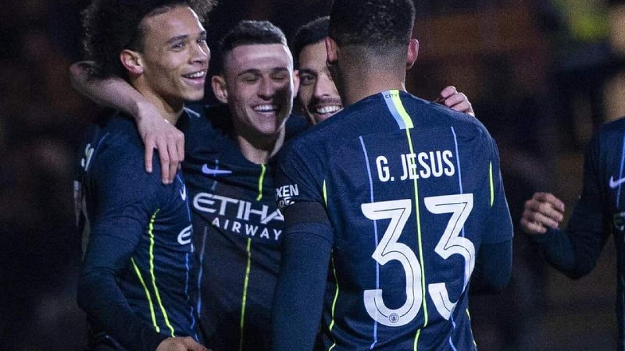 Manchester City players