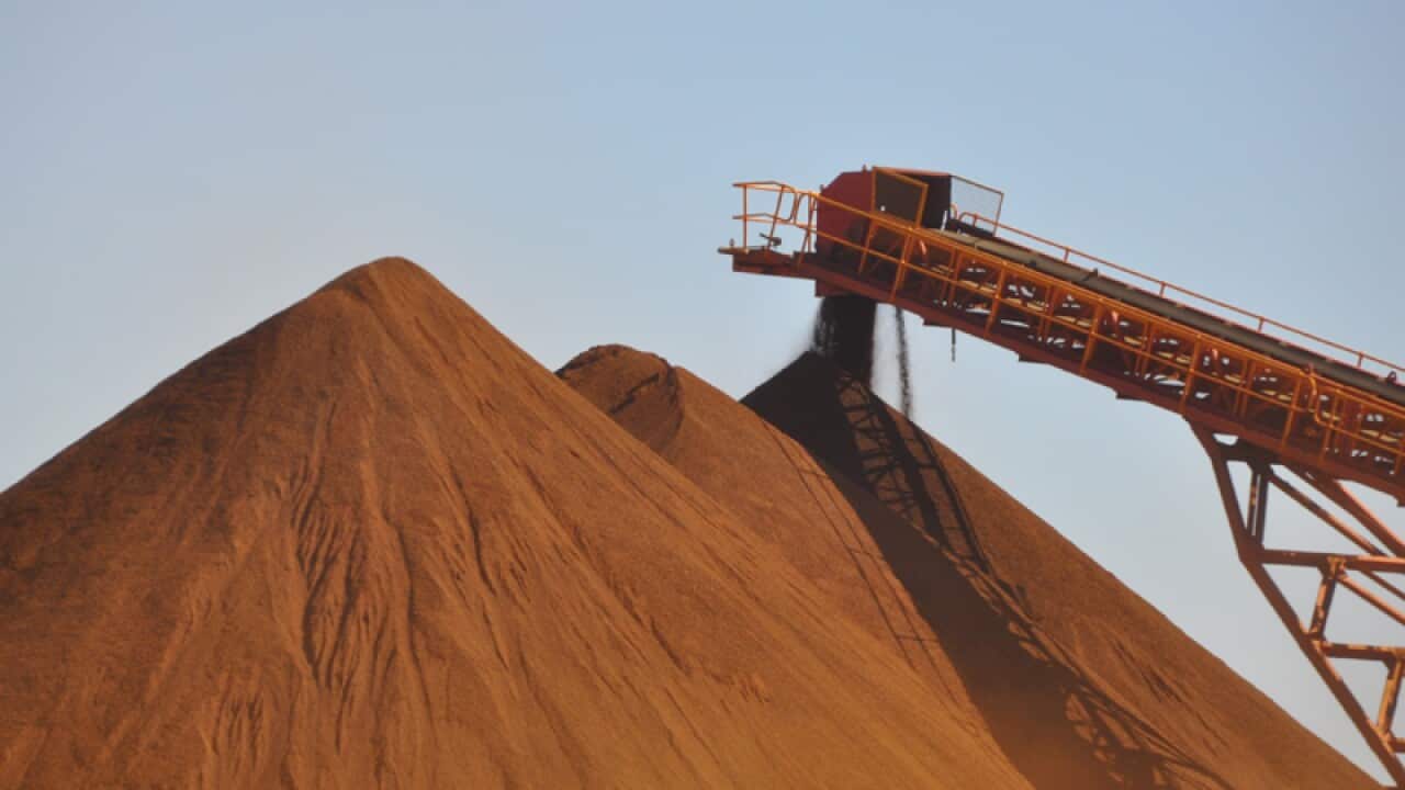 Stock image of BC Iron's Nullagine iron ore operations in the Pilbara.