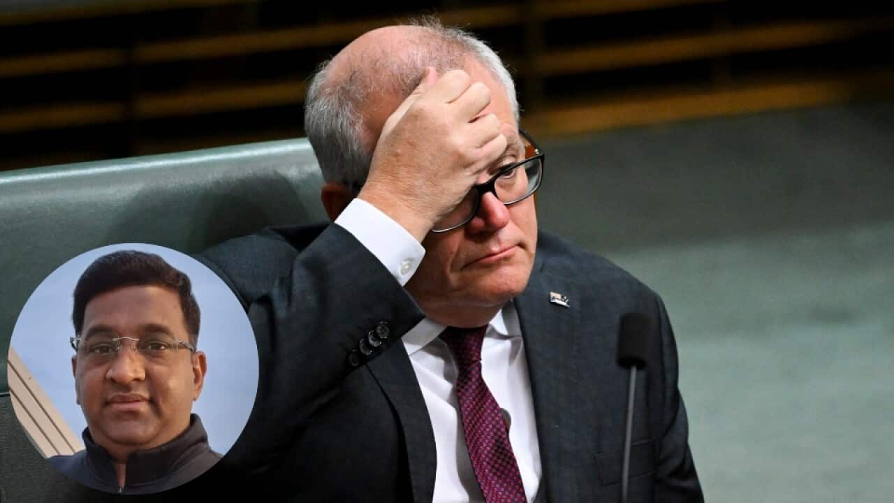 Senthil Chidambaranathan and former PM Scott Morrison