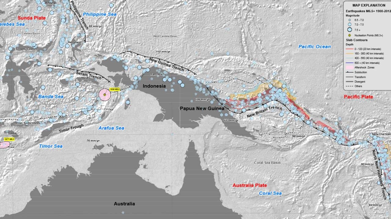 Map of the tectonic plates (United States Geological Survey)