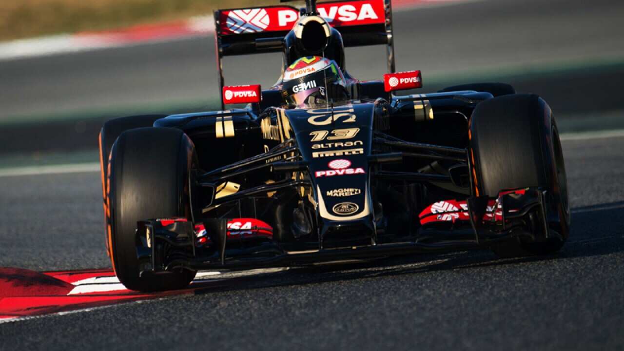 Lotus driver Pastor Maldonado