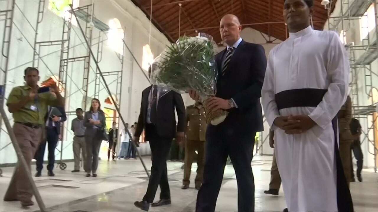 Peter Dutton visits bombed Sri Lankan Church