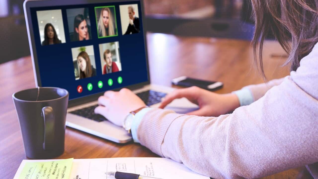 Zoom call, video conference