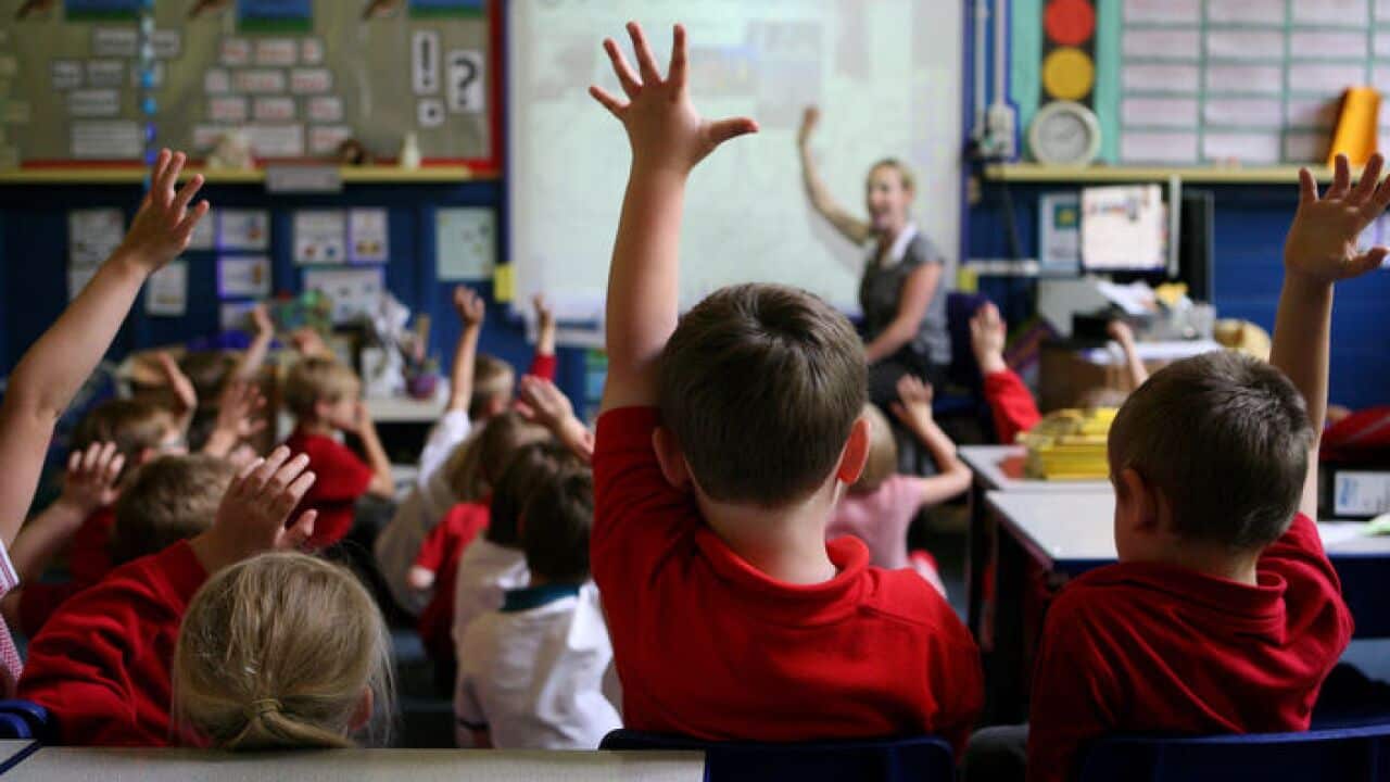 Students in school in Queensland