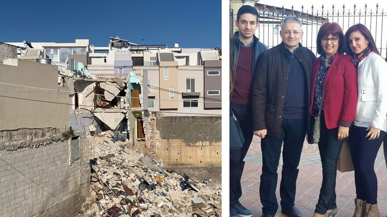 House collapse at Hamrun