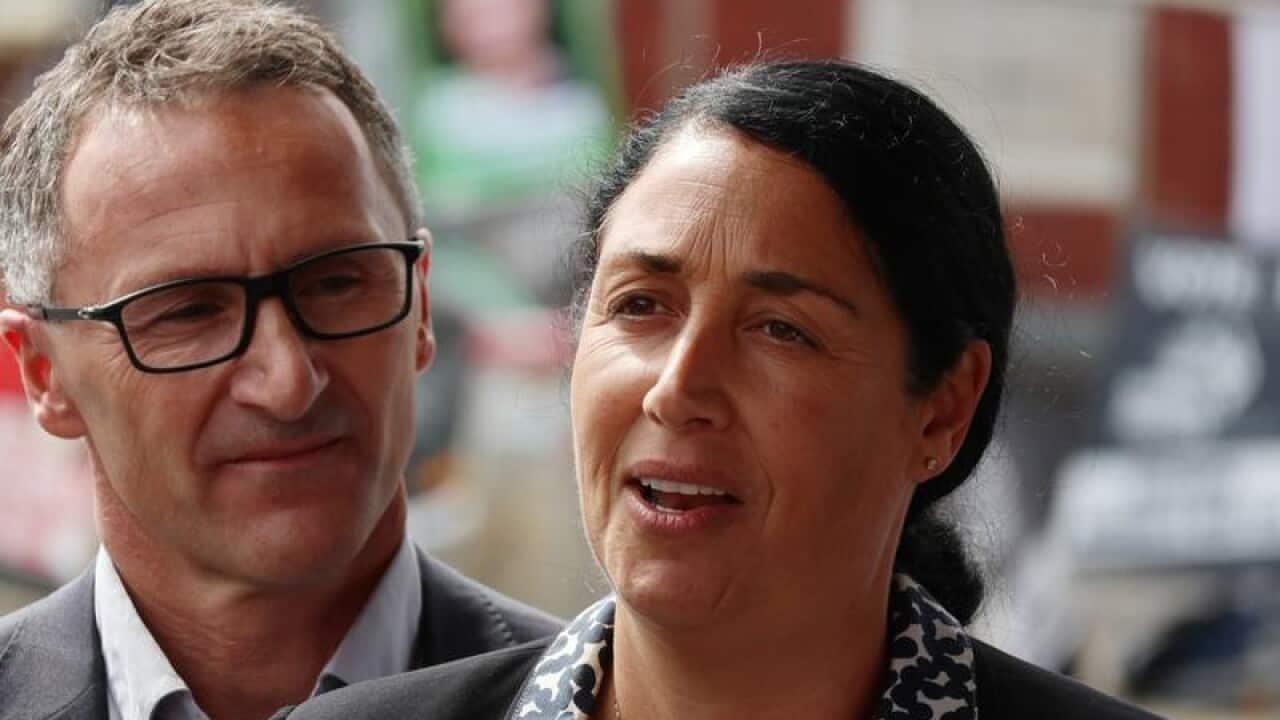 Victorian Greens candidate Alex Bhathal (right)