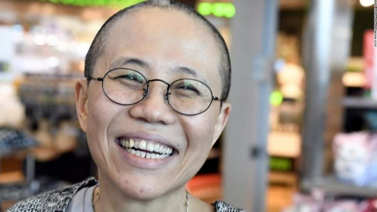 Liu Xiu at an airport in Gemany