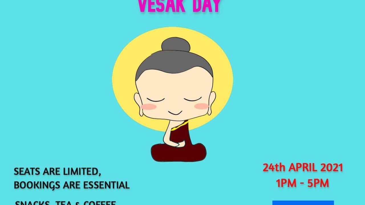 Visak Day celebration banner