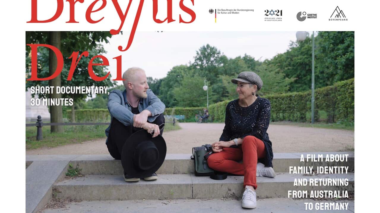 Ella und Jonathan Dreyfus beim Filmen in Berlin.