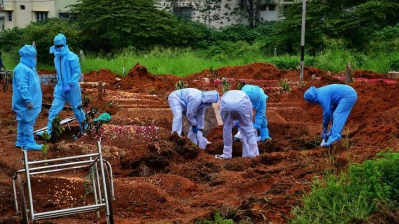 Burial of Covid victims in Sri Lanka