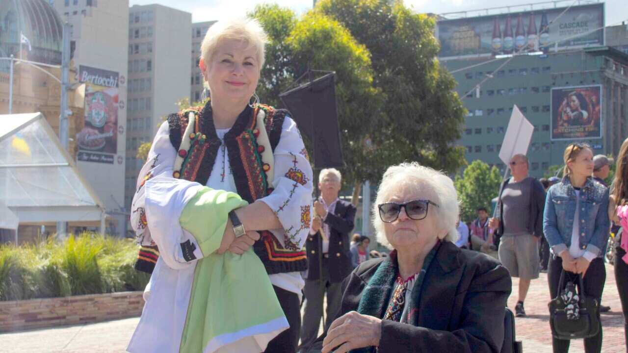 Tatiana Zachariak and her mother Tetyana Czerewan Wolynecz (Poltava, 12-2-1924 – Melbourne, 21-1-2017)