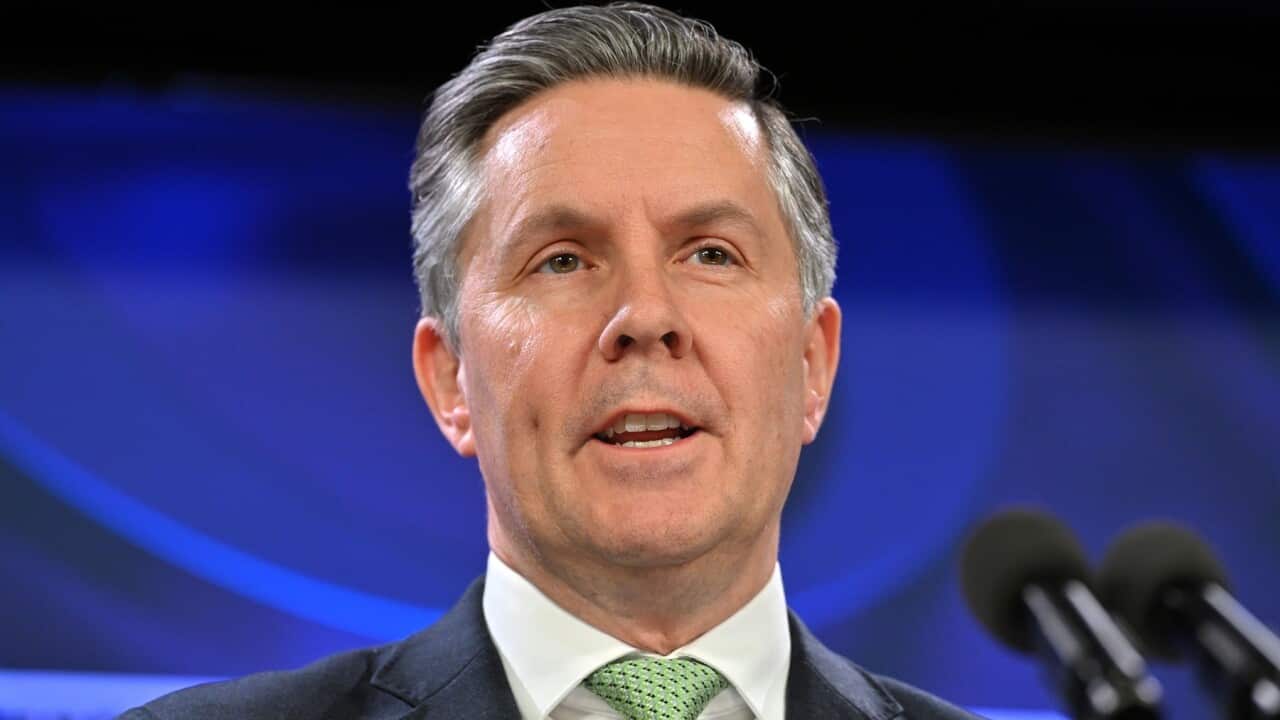 Minister for Health Mark Butler announcing the changes at the National Press Club (AAP).jpg