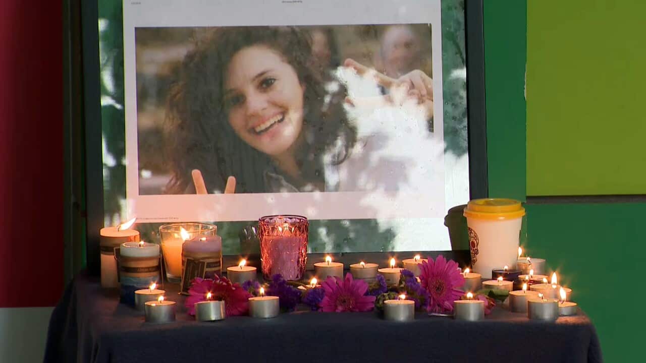 Candles lit to honour Aiia Maasarwe.