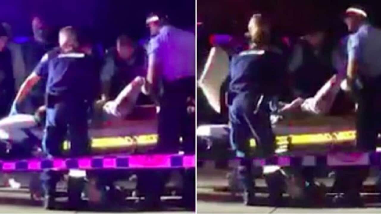A 13-year-old girl is lucky to be alive after getting caught in the line of fire in Sydney's west.