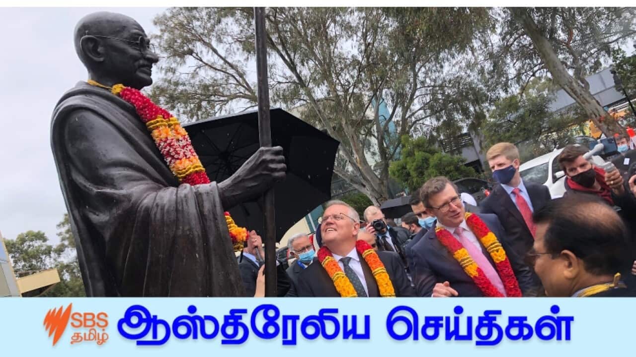 PM unveiling Gandhi statue
