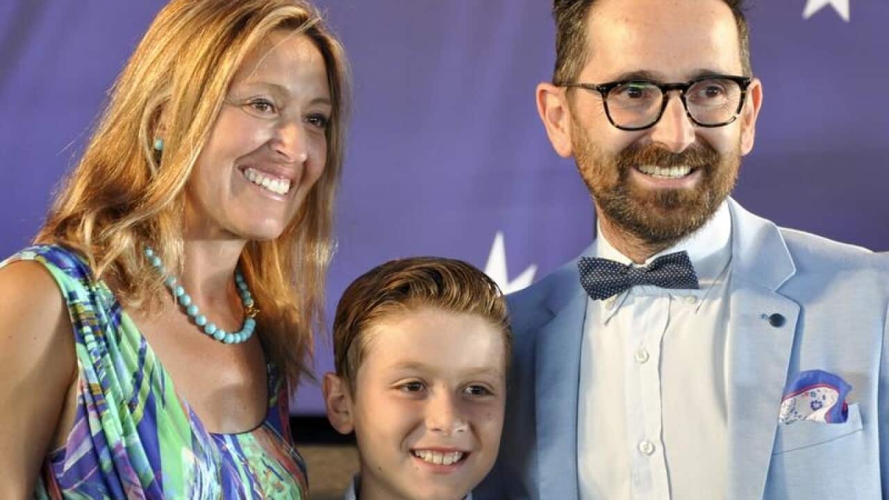 Emanuela, Edoardo and Giovanni Paolucci