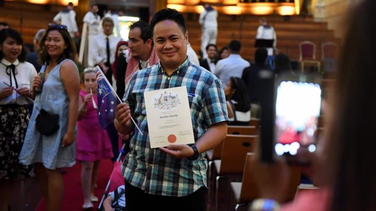 An Australian citizenship recipient