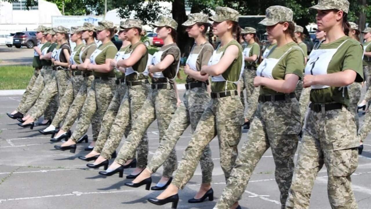 More than 31,000 women now serve in the Ukrainian armed forces.     