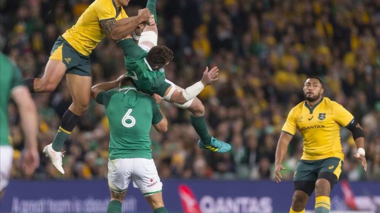 Israel Folau of the Wallabies.