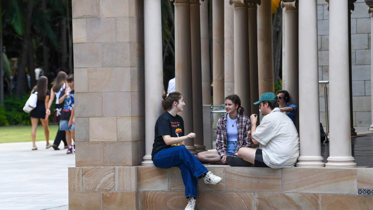 A representative image. Students are seen at QUT (Queensland University of Technology) Gardens Point Campus in Brisbane.
