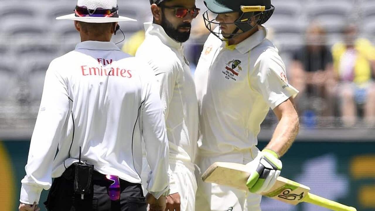Virat Kohli and Tim Paine