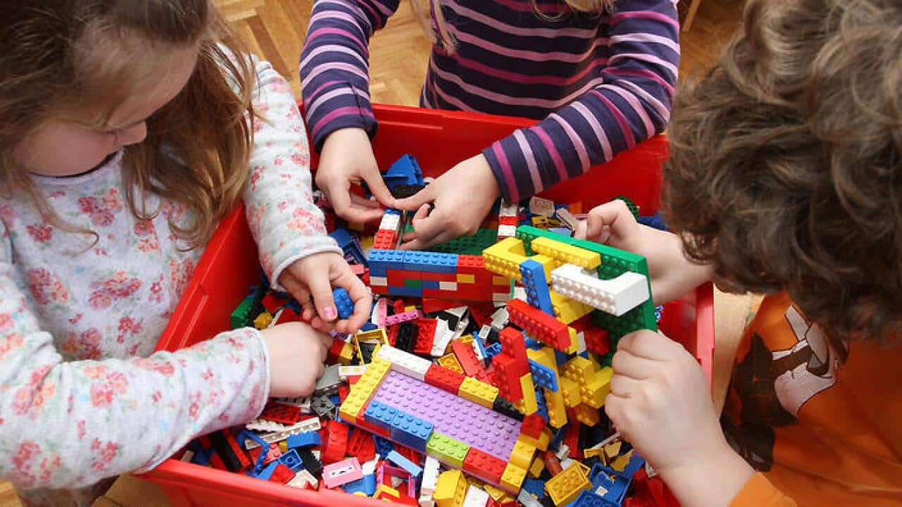 children in childcare