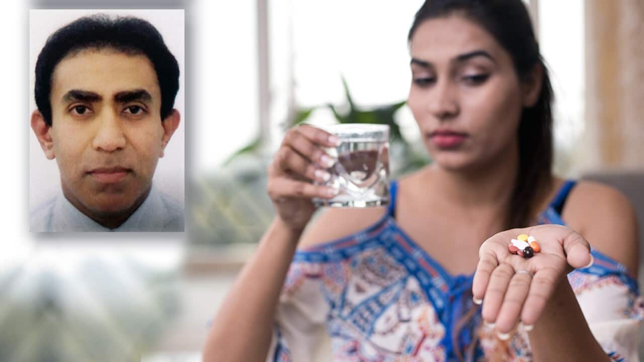 Dr Mahendran Gajaharan, and Woman holding a capsule pill (Getty Images)