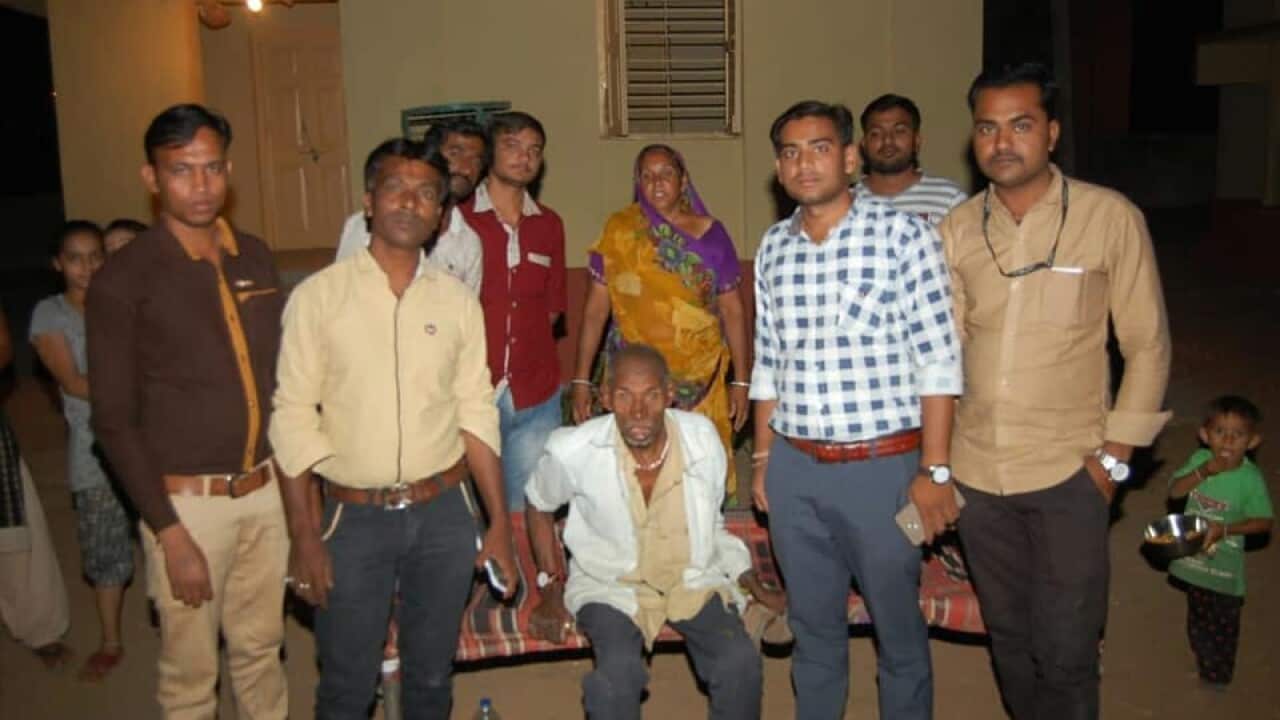 Dhaniram with Laxman Garva and others