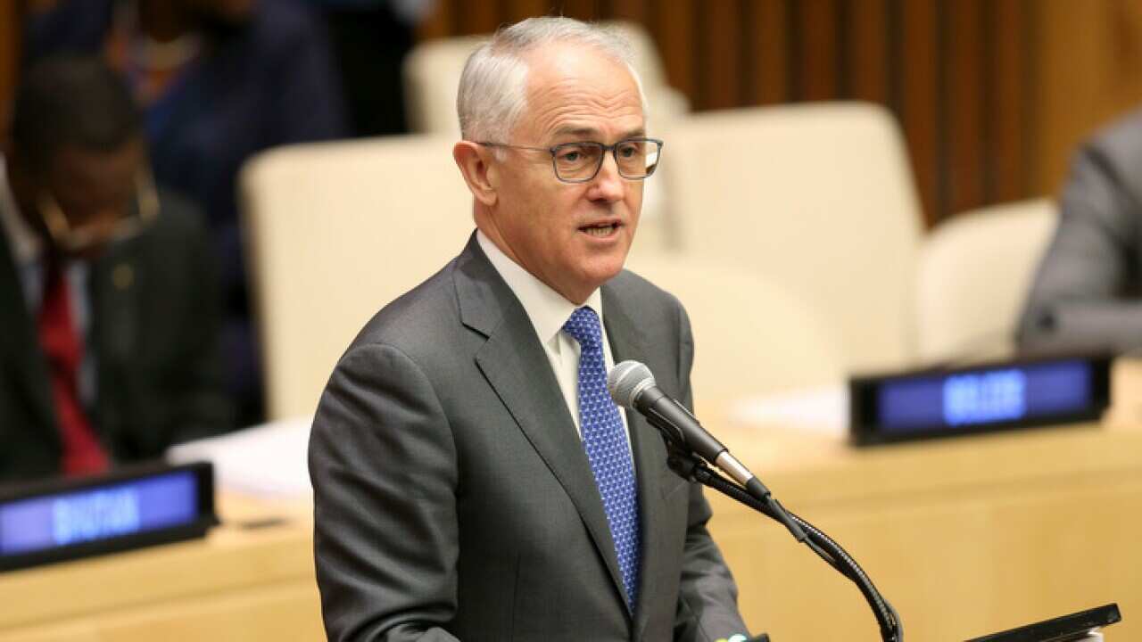 Australia prime minister Malcolm Turnbull speaks at the UN