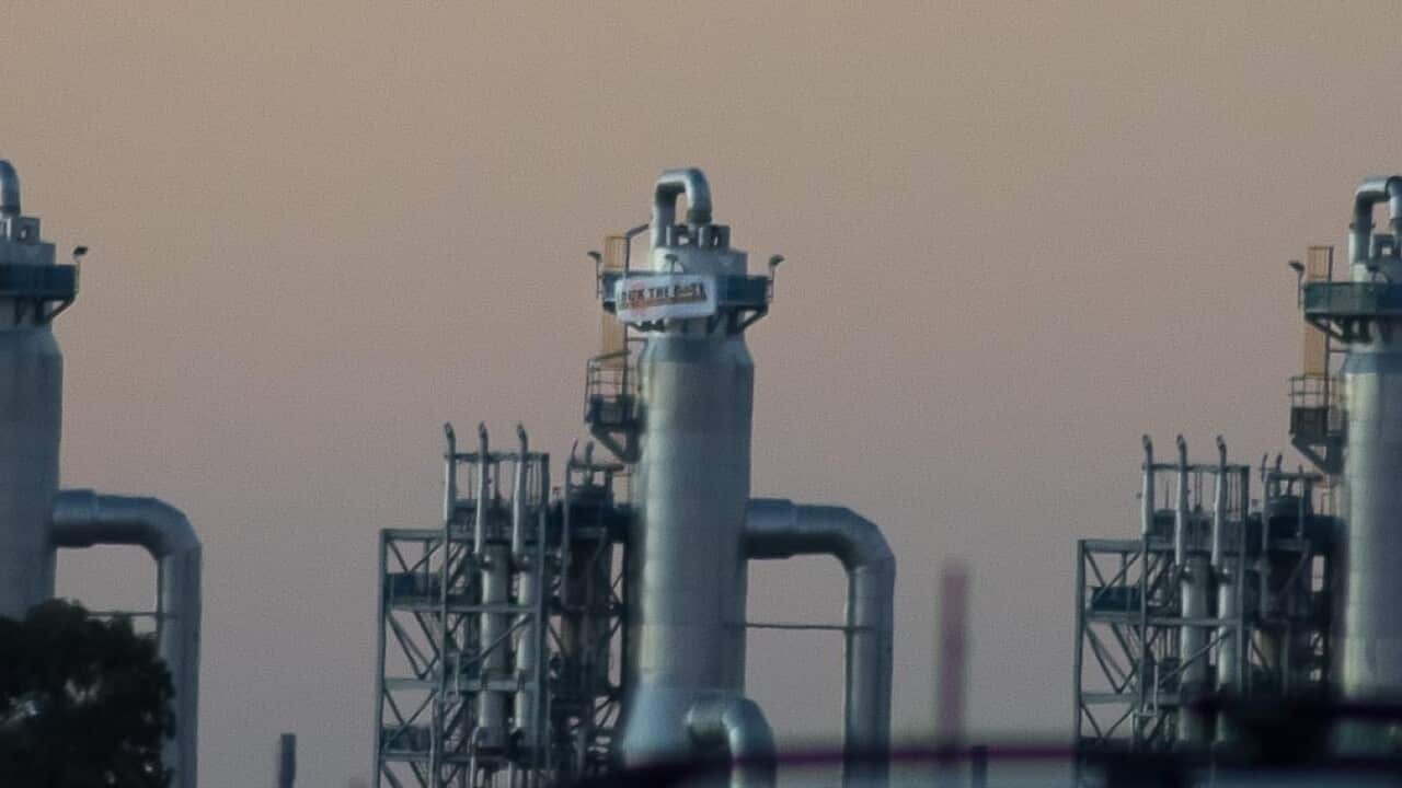 File photo of a CSG plant in Queensland. (AAP)