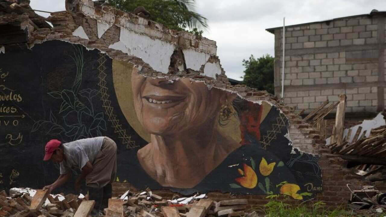 Mexico earthquake rubble