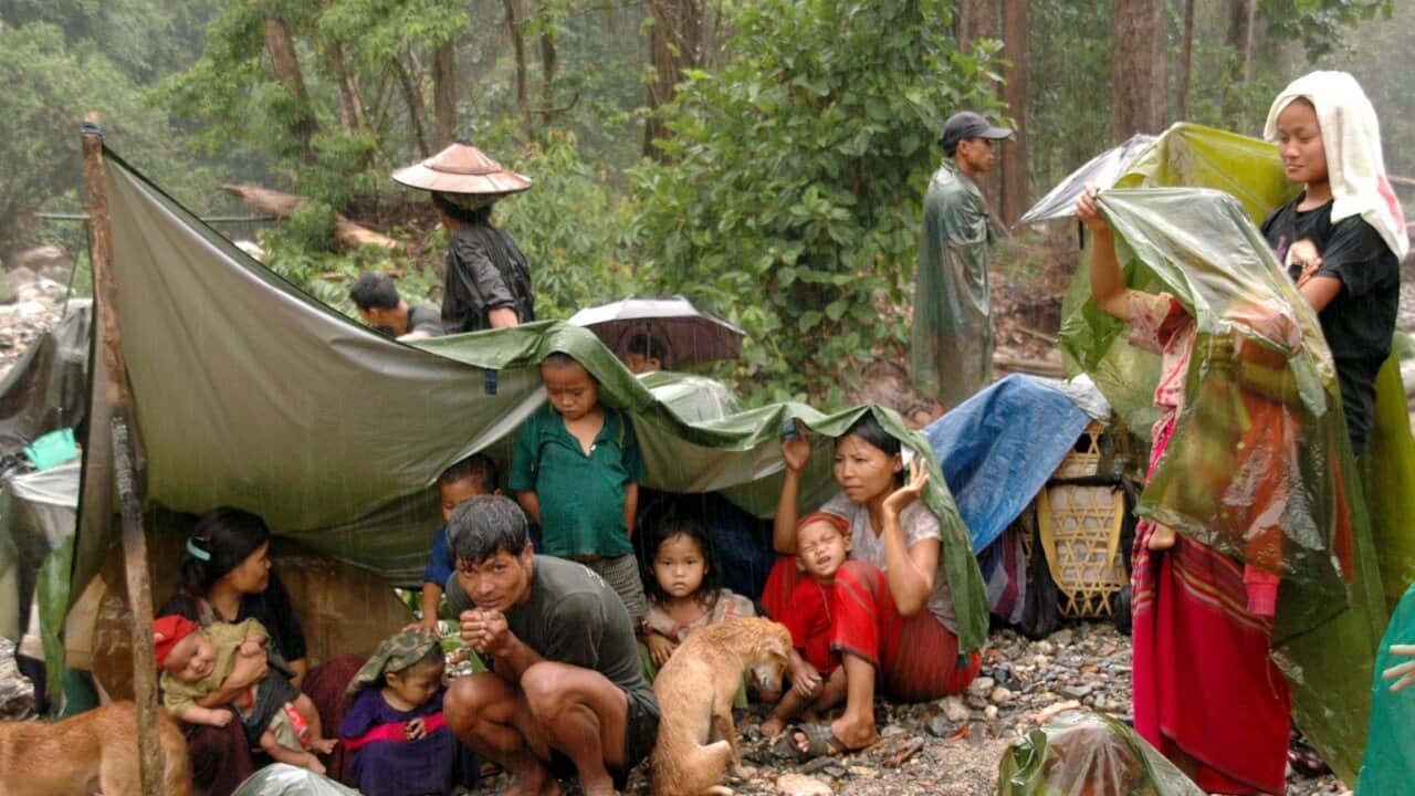 MYANMAR KAREN VILLAGERS FLEE