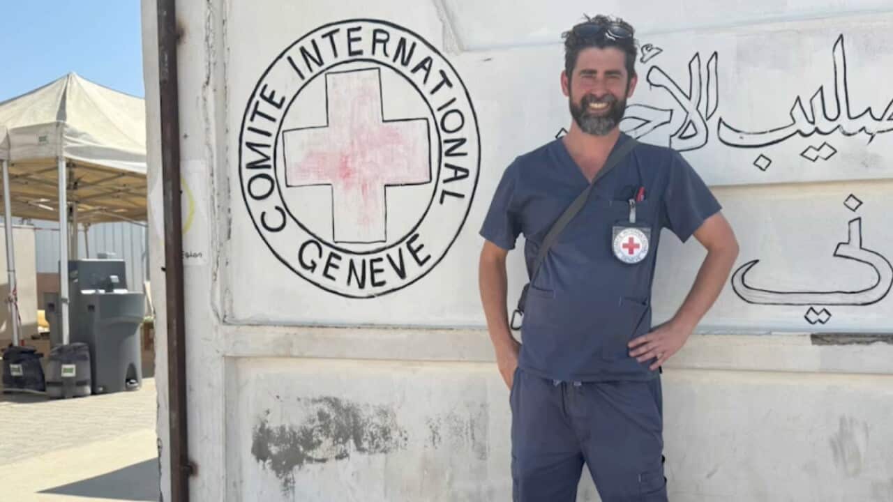 Australian emergency nurse Jean-Philippe Miller has been working at the Rafah field hospital in Gaza_supplied_Jean-Philippe Miller.jpg