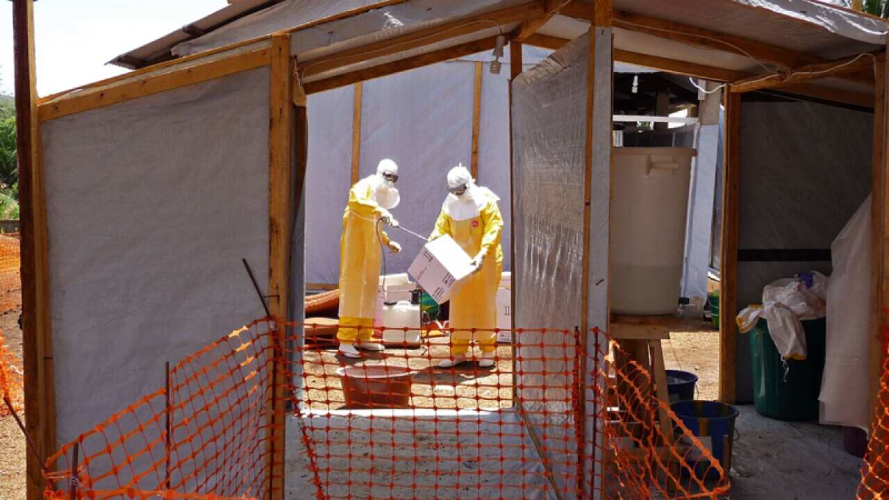Doctors prepare isolation and treatment areas for Ebola