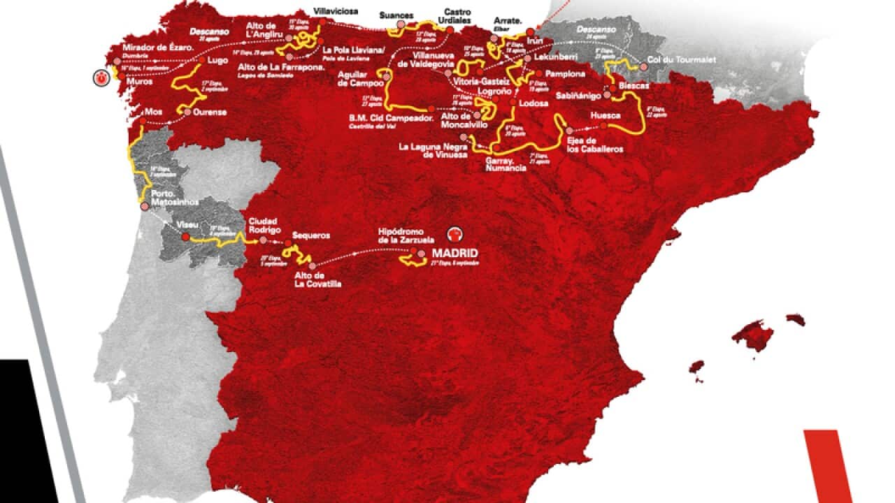La Vuelta 20 course route
