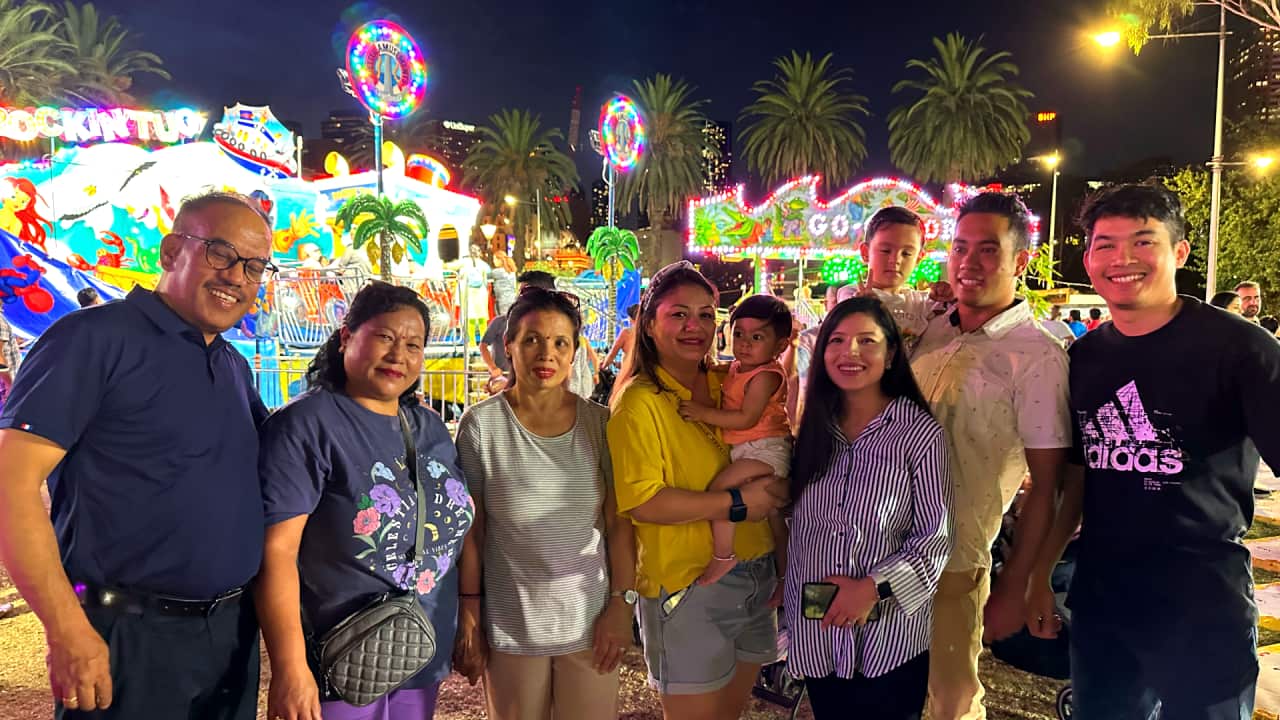 Visitors at the Moomba Festival in Melbourne on Monday, 11 March 2024.