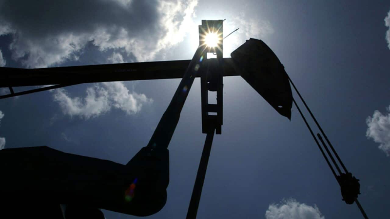 A file photo of an oil well
