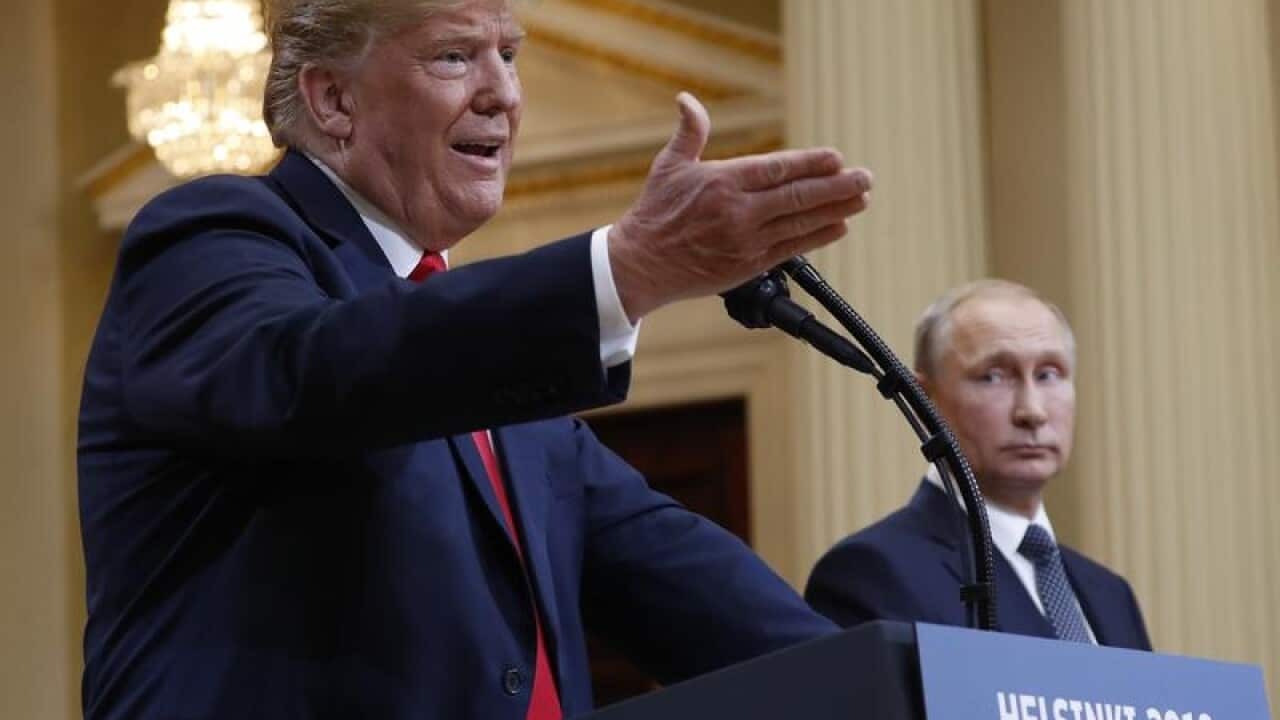 Donald Trump and Vladimir Putin