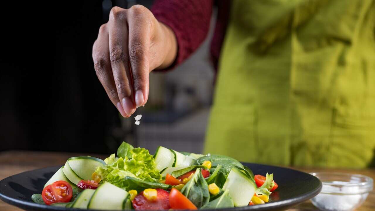 Adding salt to salad