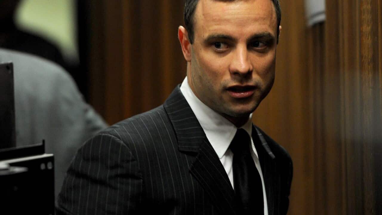 Oscar Pistorius during his murder trial at the high court in Pretoria