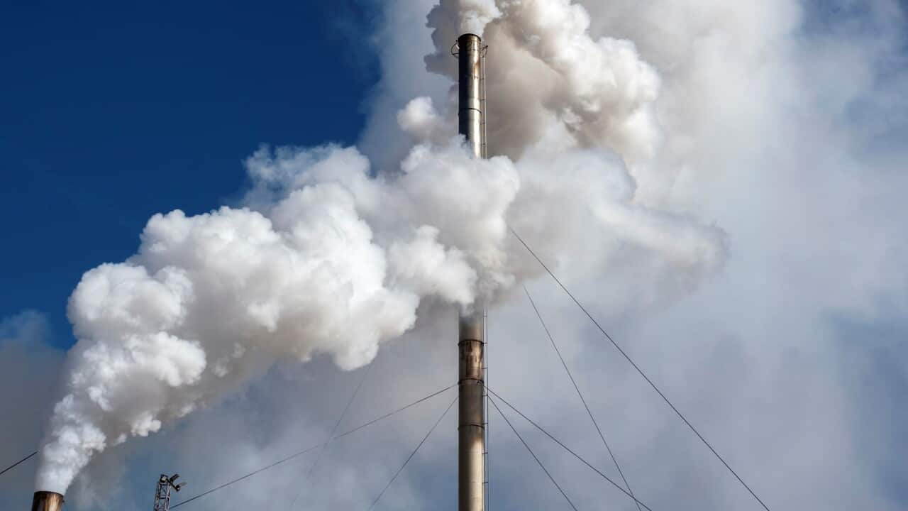 Industrial factory chimney emitting smoke and gas pollution into the atmosphere (Getty)