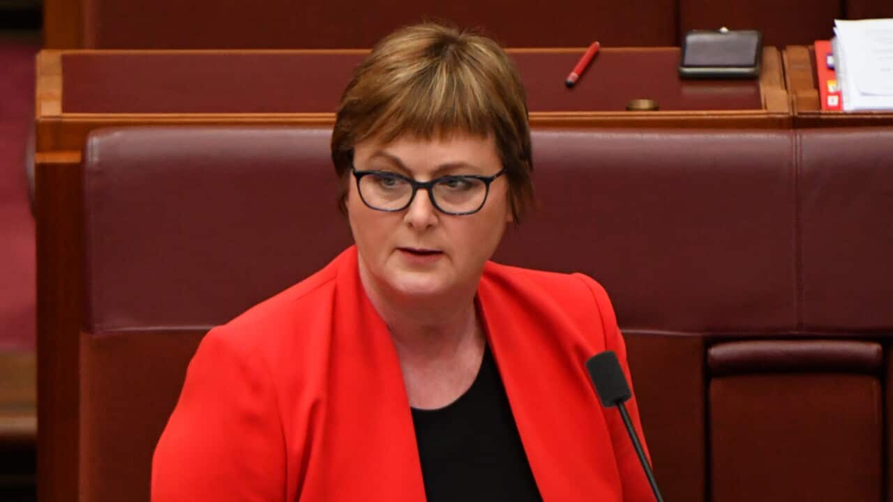 Senator Reynolds is facing calls to resign after she responded to, but did not deny, reports she referred to her former staffer as a 'lying cow'.